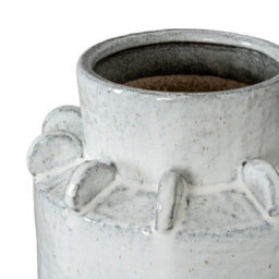 Hill Interiors Dara Large Hydria Vase - Ceramic - L24 X W24 X H41 Cm - White - thumbnail 2