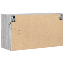 Berkfield Tv Wall Cabinet With Led Lights Grey Sonoma 80X31X45 Cm - thumbnail 8