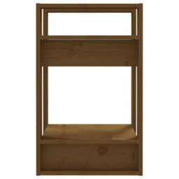 Berkfield Book Cabinet/room Divider Honey Brown 41X35X57 Cm Solid Wood Pine - thumbnail 4