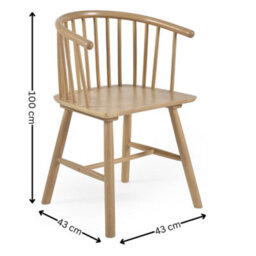 Oakham Redwood Premium Oak Dining Chairs - Set Of 2 - thumbnail 5
