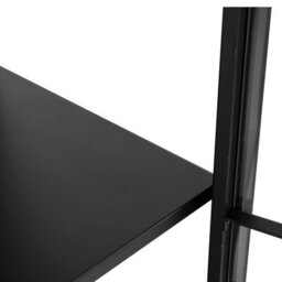 Wyld Haus Graz Matt Black Metal Tall Display Cabinet 2 Doors, 4 Shelves, 800 X 400 X 1800 mm - thumbnail 7