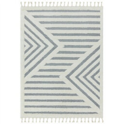 Abstract Kilim Modern Striped Moroccan Easy To Clean Rug For Dining Room-80Cm X 150Cm - thumbnail 2