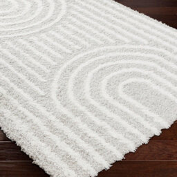 Livabliss Urban Shaggy-Modern Grey White Soft Plush Pile Living Bedroom Rug 160 X 220 Cm Easy Care, Non Shedding - thumbnail 6