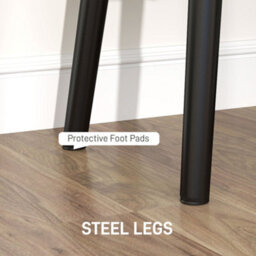 Homcom End Of Bed Bench W/ Thick Padding And Steel Legs For Entryway, Green - thumbnail 5