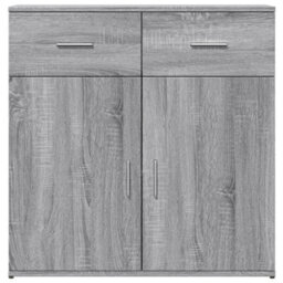 Berkfield Sideboard Grey Sonoma 79X38X80 Cm Engineered Wood - thumbnail 5