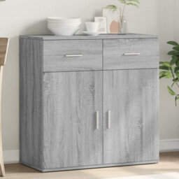 Berkfield Sideboard Grey Sonoma 79X38X80 Cm Engineered Wood - thumbnail 1