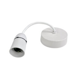Securlec 5X White Ceiling Pendant Light Fitting 6 Inch Bayonet Long Skirt Lamp Holder 15Cm - thumbnail 2