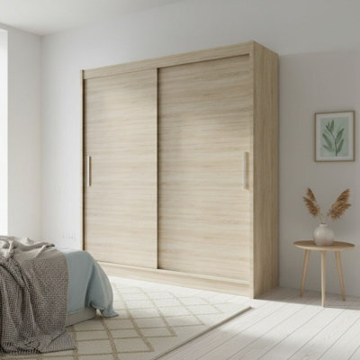 Modern Sliding Door Wardrobe Bega I 180Cm Sonoma - image 1
