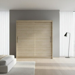 Modern Sliding Door Wardrobe Bega I 180Cm Sonoma - thumbnail 2