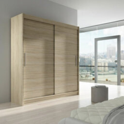 Modern Sliding Door Wardrobe Bega I 180Cm Sonoma - thumbnail 3