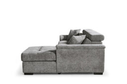 Grey Chenille Fabric Corner Sofa Bed With Storage 2C1 Sofabed - thumbnail 7