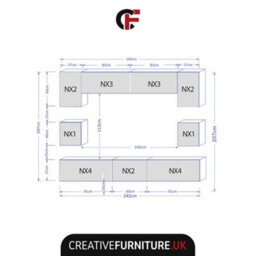 Panorama Wall Tv Unit White With High Gloss Doors And Led Lighting - Creative Furniture - thumbnail 5