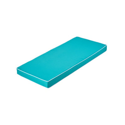Alfresia Teal Garden Bench 2 Seater Cushion, 110Cm Wide, Filled With Thick Luxury Foam