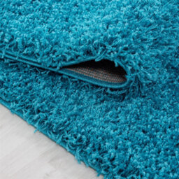 UETIAN Luxurious Shaggy Rugs Soft Extra Thick Area Rugs Heavy 5Cm Dense Pile For Living Room Bedroom Hallway (Teal Blue, 160 X 230Cm) - thumbnail 3