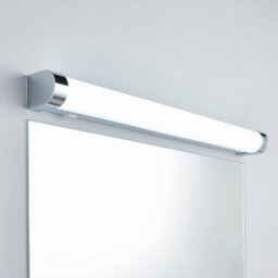 Luminosa Lighting Luminosa Moda Led 1 Light Bathroom Wall White Ribbed, Chrome Abs Plastic Ip44 - thumbnail 4