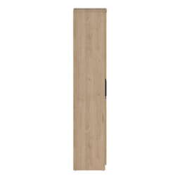 Furniture To Go Naia Shoe Cabinet With 4 Doors 1 Drawer In Jackson Hickory Oak And Black (W) 80.4 X  (H) 191.7 X (D) 40Cm - thumbnail 4