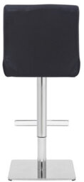 Lamboro Snella Deluxe Breakfast Bar Stool, Chrome Footrest, Height Adjustable Swivel Gas Lift, Home Bar & Kitchen Barstool, Black - thumbnail 4