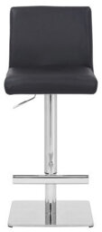 Lamboro Snella Deluxe Breakfast Bar Stool, Chrome Footrest, Height Adjustable Swivel Gas Lift, Home Bar & Kitchen Barstool, Black - thumbnail 3