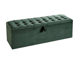 Divan Base Direct Portia Ottoman Storage Box 4Ft6 Double - Plush Velvet Emerald Green - thumbnail 3