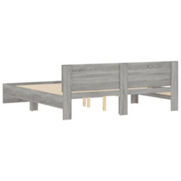 Berkfield Bed Frame Without Mattress Grey Sonoma 180X200 Cm Super King - thumbnail 7