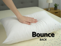 ARLinens Hollowfiber Pillows Pack Of 4 Hotel Quality Bounce Back Extra Filled Bed Pillows Head Neck Back Support 75Cmx50Cm. - thumbnail 5