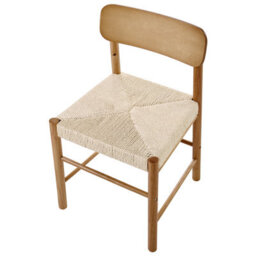Beliani Set Of 2 Dining Chairs Digne Wood Brown - thumbnail 6