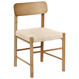 Beliani Set Of 2 Dining Chairs Digne Wood Brown - thumbnail 4