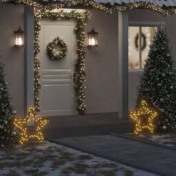 Walplus Christmas Light Decoration With Spikes Star 80 Leds 60 Cm - thumbnail 1