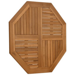Berkfield Table Top 90X90X2.5 Cm Octagonal Solid Wood Teak - thumbnail 3