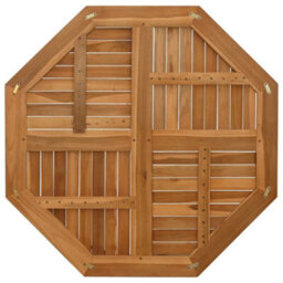 Berkfield Table Top 90X90X2.5 Cm Octagonal Solid Wood Teak - thumbnail 5