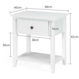 Accent Table Bedroom Narrow Side End Table Storage Cupboard Bedside Table - thumbnail 2