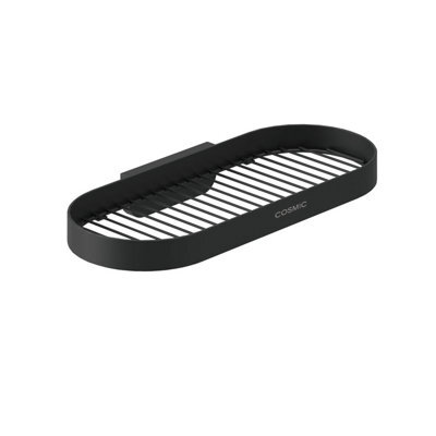 Cosmic Shower Shelf, Bathroom Shelf, 30Cm, Black, Stainless Steel, Award-Winning Design, Geyser Collection - image 1