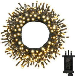 Globrite 20M 200 Led Fairy Lights Warm White Plug In Indoor Outdoor String Lights With 8 Modes - thumbnail 8