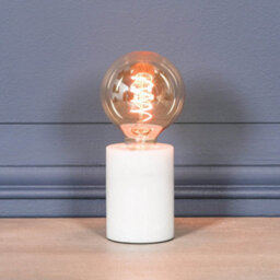 Ciel Natural White Marble Bulbholder Table Lamp - thumbnail 7