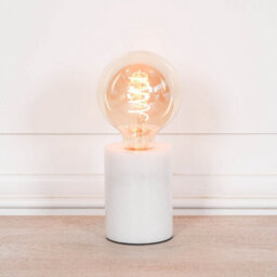 Ciel Natural White Marble Bulbholder Table Lamp - thumbnail 4