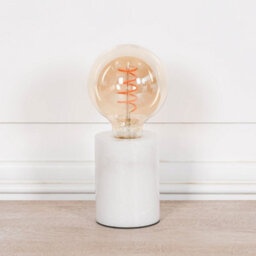 Ciel Natural White Marble Bulbholder Table Lamp - thumbnail 3