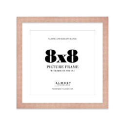 "8X8"" Bronze Picture Frame - 8X8"" Square Frame With 7X7"" Mount For 8X8""/7X7"" Pictures Art Deco Style Room Decor, 1 Pack"
