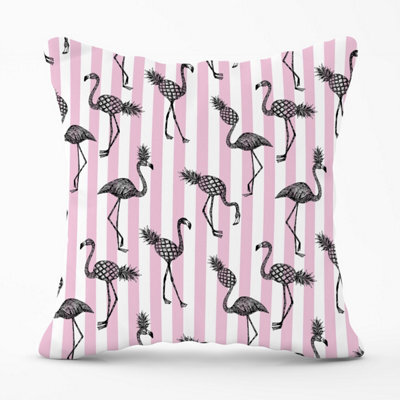 Warren Reed Designer Pineapple Flamingo Outdoor Cushion 45Cm X 45Cm - image 1