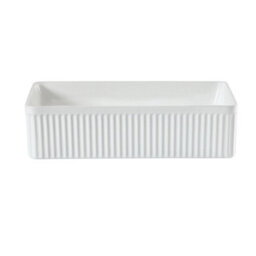 Homestylestore Black And Light Oak 1200mm Bathroom Fluted Vanity Unit And 500 X 340mm Rectangular Countertop Basin - thumbnail 3