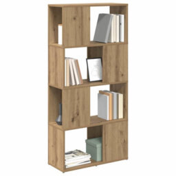Berkfield Modern Tv Stand Artisan Oak Engineered Wood 60 Cm X 24 Cm X 124 Cm - thumbnail 3