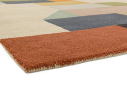 Modern Multi Handmade Luxurious Wool Easy To Clean Abstract Geometric Rug For Bedroom Dining Room And Living Room -200Cm X 290Cm - thumbnail 4