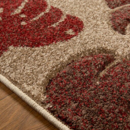 Modern Nature Print Easy To Clean Dining Room Rug-80Cm X 150Cm - thumbnail 2