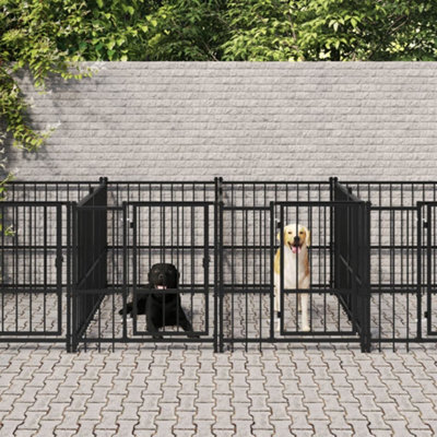 Walplus Outdoor Dog Kennel Steel 9.38 M² - image 1