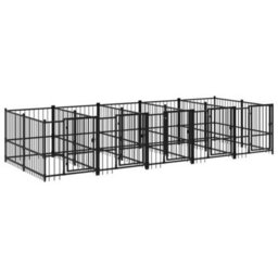 Walplus Outdoor Dog Kennel Steel 9.38 M² - thumbnail 2