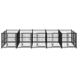 Walplus Outdoor Dog Kennel Steel 9.38 M² - thumbnail 3