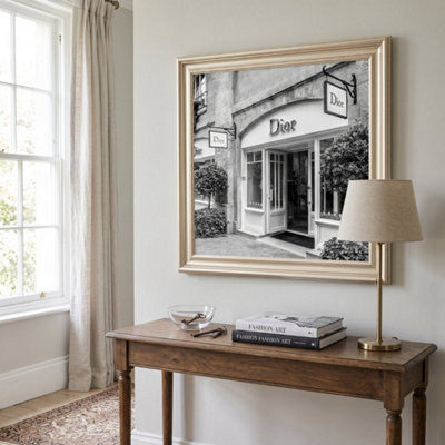 Home Luxe Interiors Dior Fashion Champagne Step Frame 70X70Cm Luxury Wall Art Home Decor - image 1