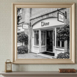 Home Luxe Interiors Dior Fashion Champagne Step Frame 70X70Cm Luxury Wall Art Home Decor - thumbnail 5