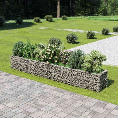 Walplus Gabion Raised Bed Galvanised Steel 360X50X50 Cm - image 1