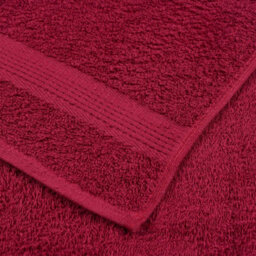 Berkfield Towels 10 Pcs Bordeaux 100X200 Cm 360 Gsm 100% Cotton - thumbnail 6