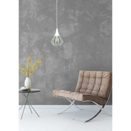 Luminosa Lighting Luminosa Selene Wire Frame Pendant Ceiling Light White 1X E27 - thumbnail 3
